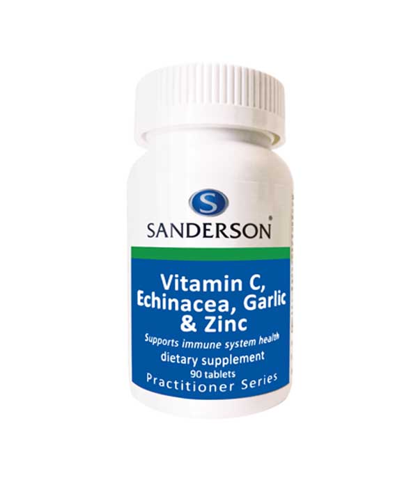 Sanderson Vitamin C, Echinacea & Garlic 90 Tablets 